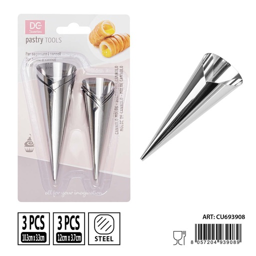 [0233851] Molde de cono pequeño de 6 piezas - Utensilios de repostería