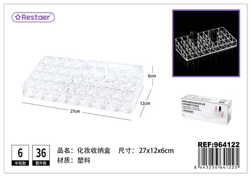 [964122] Organizador de cosméticos PS 6*27*12cm transparente - Artículos de belleza