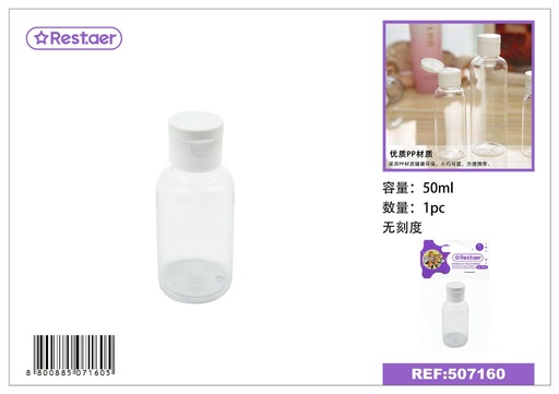 [507160] Botella con tapa 50 ml - Envases y frascos