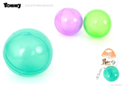 [YM0913] Bola de masticar para perros 6.5 cm - Accesorios para mascotas