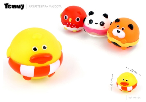 [YM1647] Juguete vinilo perros 8*6 cm - Juguete para mascotas
