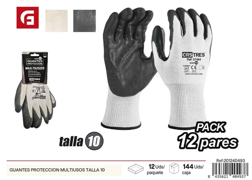 [201240493] Guantes de protección multiusos talla 10 - Ferretería