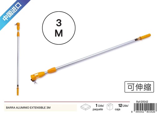 [01542] Barras de aluminio extensibles funcionales 3m - Herramientas de pintura
