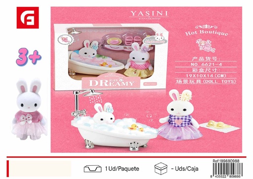 [189880988] Dulce de peluche conejito bañera - Juguetes de peluche