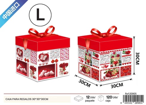 [20905] Caja para regalos grande 30x30x30 cm - Accesorios para regalos