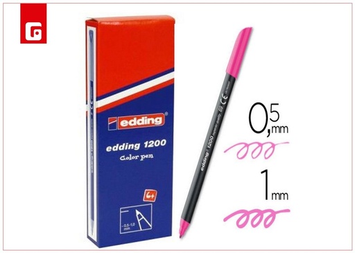 [153882843] Rotulador Edding 1200 (69) rosa neón - Marcadores y material escolar