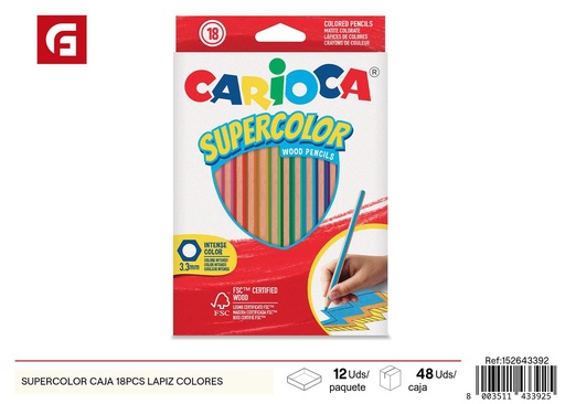 [152643392] Lápices de colores Supercolor 18PCS - Papelería