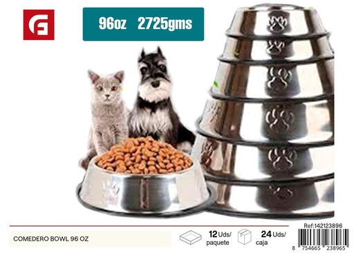 [142123896] Comedero Bowl 96 oz - Accesorios para mascotas