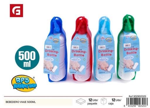 [302902325] Bebedero de viaje 500ml - Comederos y accesorios para mascotas
