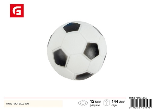 [171001157] Juguete de fútbol de vinilo para perros
