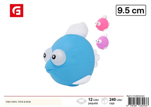 [171003243] Juguete para perros de vinilo en forma de pez 9.5 cm