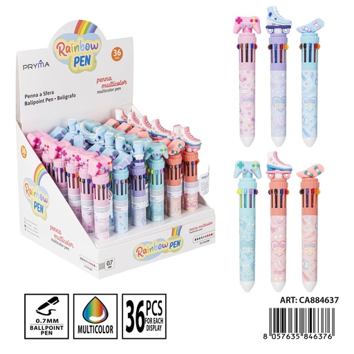 [0235505] Bolígrafo de 10 colores 0.7 mm - Utensilios de escritura