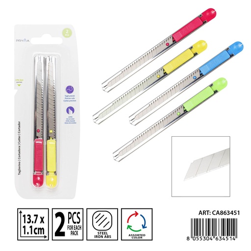 [0235926] Cortador de 137x11 mm 2 piezas - Materiales de papelería