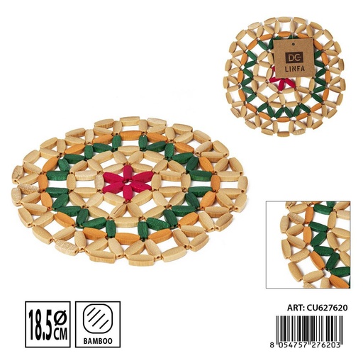 [0235330] Salvamanteles de bambú 18.5 cm - Utensilios de cocina