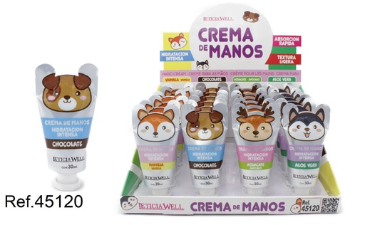 [8435433228509] Cremas de manos 4 aromas 24 unidades - Productos de cuidado