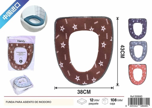 [50680] Funda para asiento de inodoro con velcro - Accesorios de baño