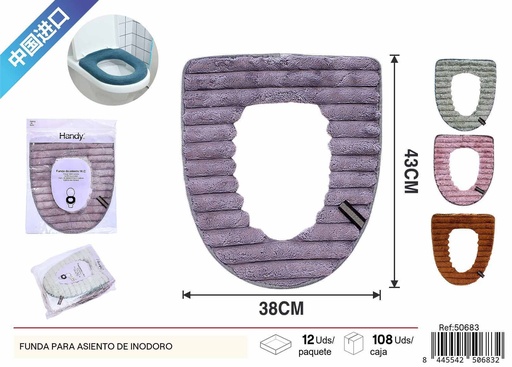 [50683] Funda para asiento de inodoro con velcro - Accesorios de baño y fontanería