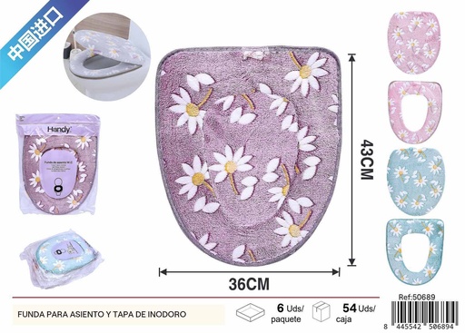 [50689] Funda para asiento y tapa de inodoro - Accesorios de baño y almacenamiento