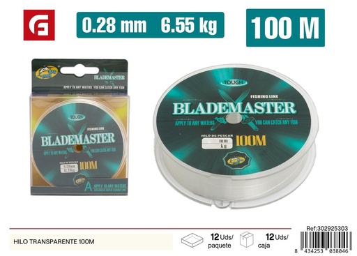 [302925303] Hilo transparente 100M - Accesorios para acuarios