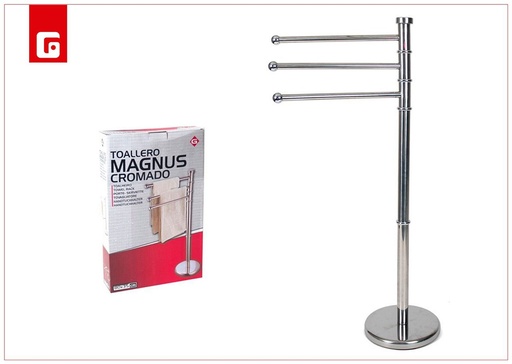 [200968401] Toallero Magnus cromado 80 x 35 cm - Accesorios para baño