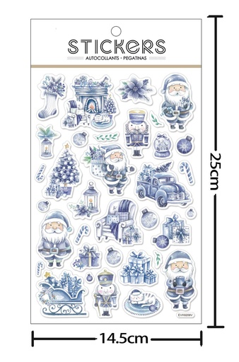 [NV9442] Stickers de Decoración Navideña 14.5X25CM - Accesorios decorativos para Navidad