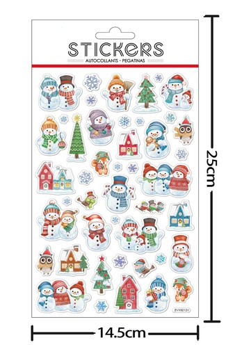 [NV9443] Stickers de Decoración Navideña 14.5X25CM - Accesorios decorativos para Navidad