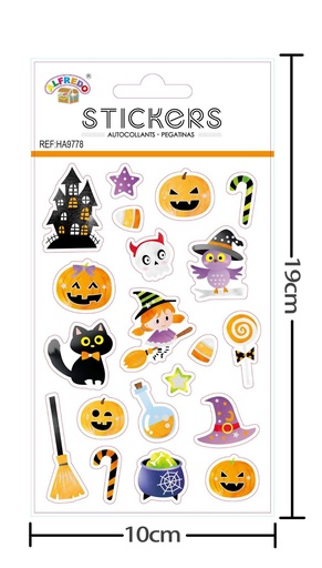 [HA9778] Sticker Decoración Halloween 10x19 cm - Sticker para decoraciones de Halloween