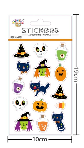 [HA9781] Sticker Decoración Halloween 10x19 cm - Sticker para decoraciones de Halloween