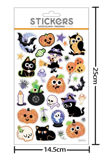 [HA9746] Sticker de Decoración Halloween 14.5X25CM - Accesorios decorativos para Halloween