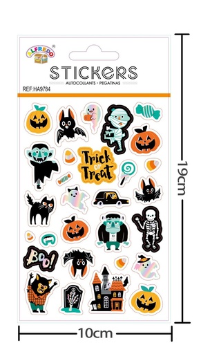 [HA9784] Sticker Decoración Halloween 10x19 cm - Sticker para decoraciones de Halloween