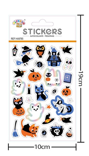 [HA9785] Sticker Decoración Halloween 10x19 cm - Sticker para decoraciones de Halloween