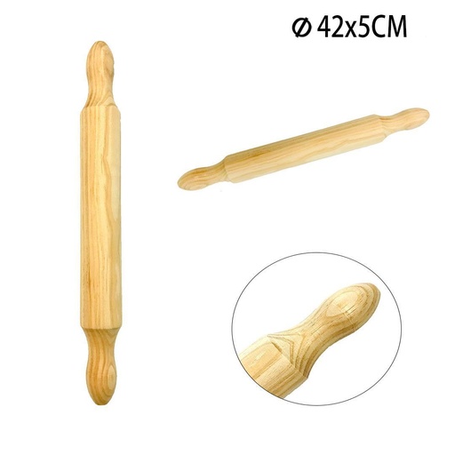 [A000023] Rodillo de madera 42X5 - Accesorios de cocina