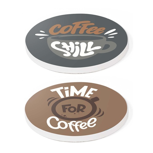 [0235900] Posavasos de cerámica con corcho 10.3cm - Accesorios para cocina