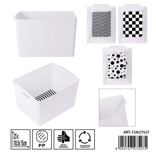 [0236859] Caja de plástico multiusos - 25X18.5X15CM