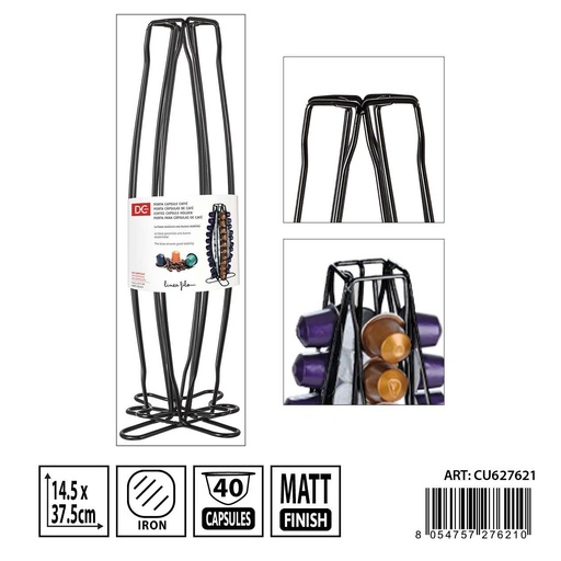 [0236492] Porta cápsulas de café 14.5x37.5 cm - Almacenamiento de cocina