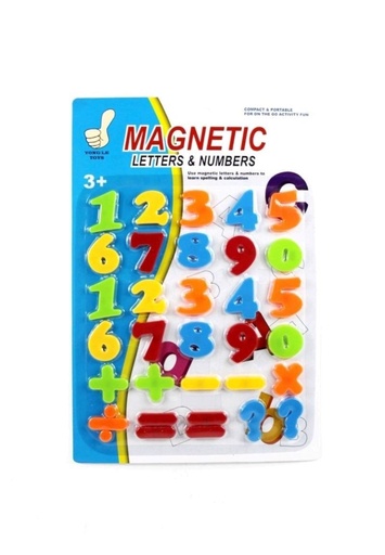[202005999] Juguete infantil - Blister de números magnéticos 39x26 (72 unidades) - Juguetes de construcción