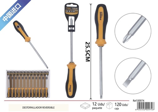 [00974] Destornillador reversible 6*150mm - Herramientas de ferretería