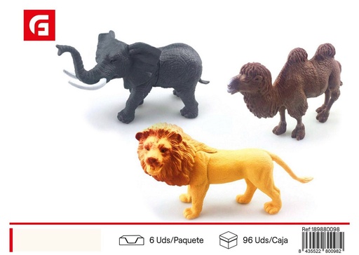 [189880098] Set de animales de la selva (3 figuras de 5 pulgadas) - Juguetes y animales