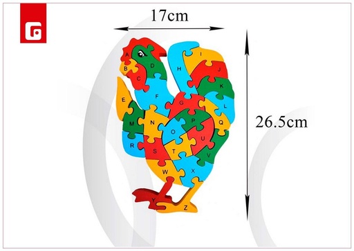 [165894253] Puzzle de gallo de madera - Nuevos productos