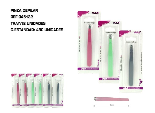 [045132]  Pinza depilar 12 unidades - Accesorios de belleza y depilación