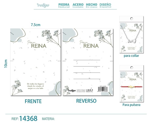 [14368] Tarjeta de felicitación para Amor - Tarjeta para joyas de regalo