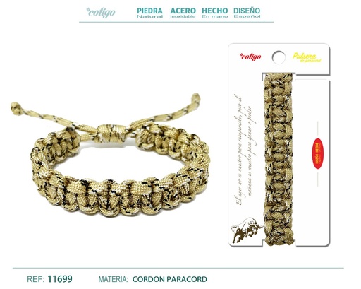 [11699] Pulsera paracord trenzado - Accesorios que se adaptan a cada momento