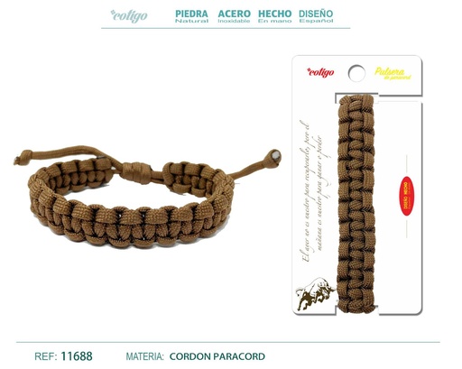 [11703] Pulsera paracord trenzado - Accesorios para todos los días