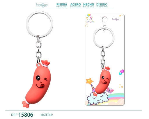 [15806] Llavero de dibujos animados - Accesorios divertidos y coleccionables