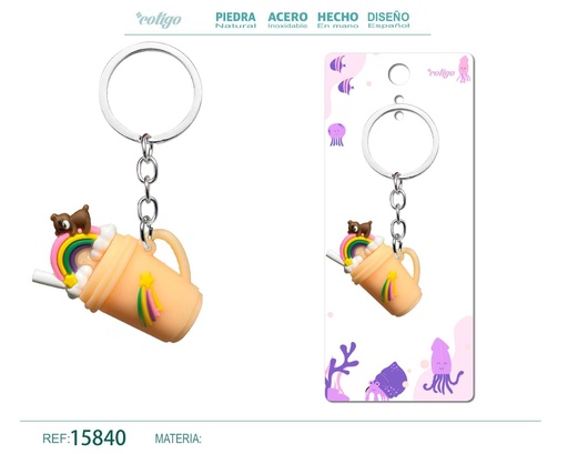 [15840] Llavero de dibujos animados - Accesorios divertidos y coleccionables