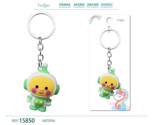 [15850] Llavero de cuerda color macarrón - Accesorios de moda y llaveros coloridos