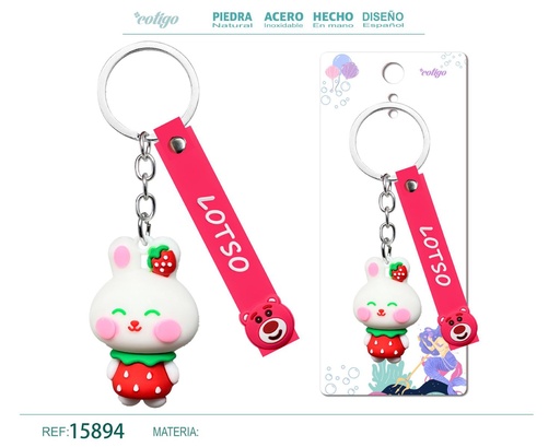 [15894] Llavero de dibujos animados - Accesorios y llaveros divertidos