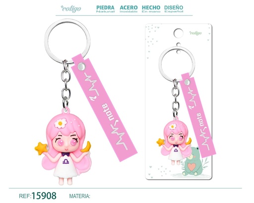 [15908] Llavero de dibujos animados - Accesorios y llaveros divertidos