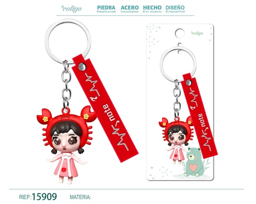 [15909] Llavero de dibujos animados - Accesorios y llaveros divertidos