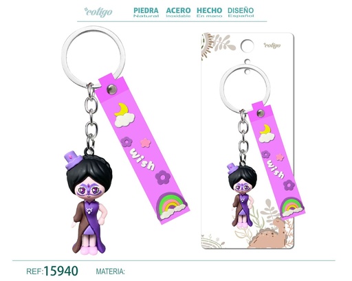 [15940] Llavero de dibujos animados - Accesorios y llaveros divertidos